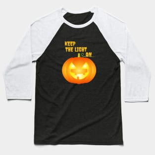 Halloween T-Shirt and more "Keep the Light On" Baseball T-Shirt